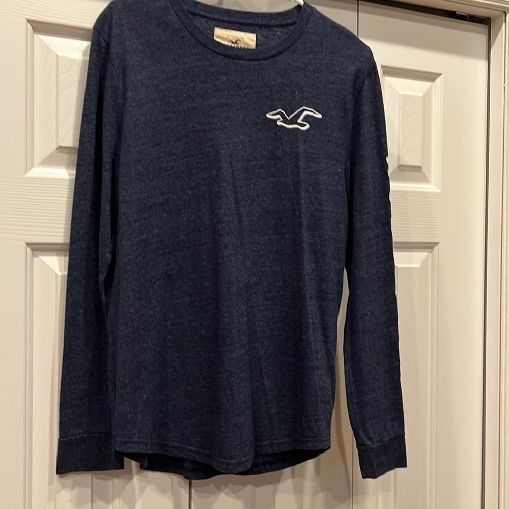 Hollister Blue long sleeve shirt.